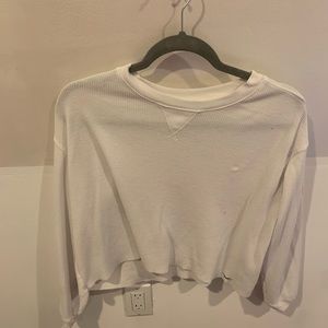 Thermal waffle knit long sleeve
